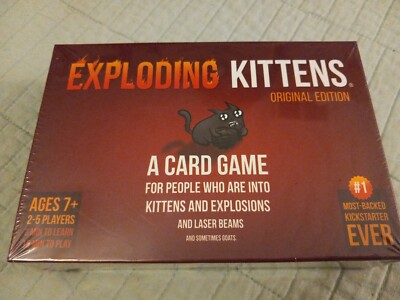 New Exploding Kittens Original Edition Card Game Factory Sealed