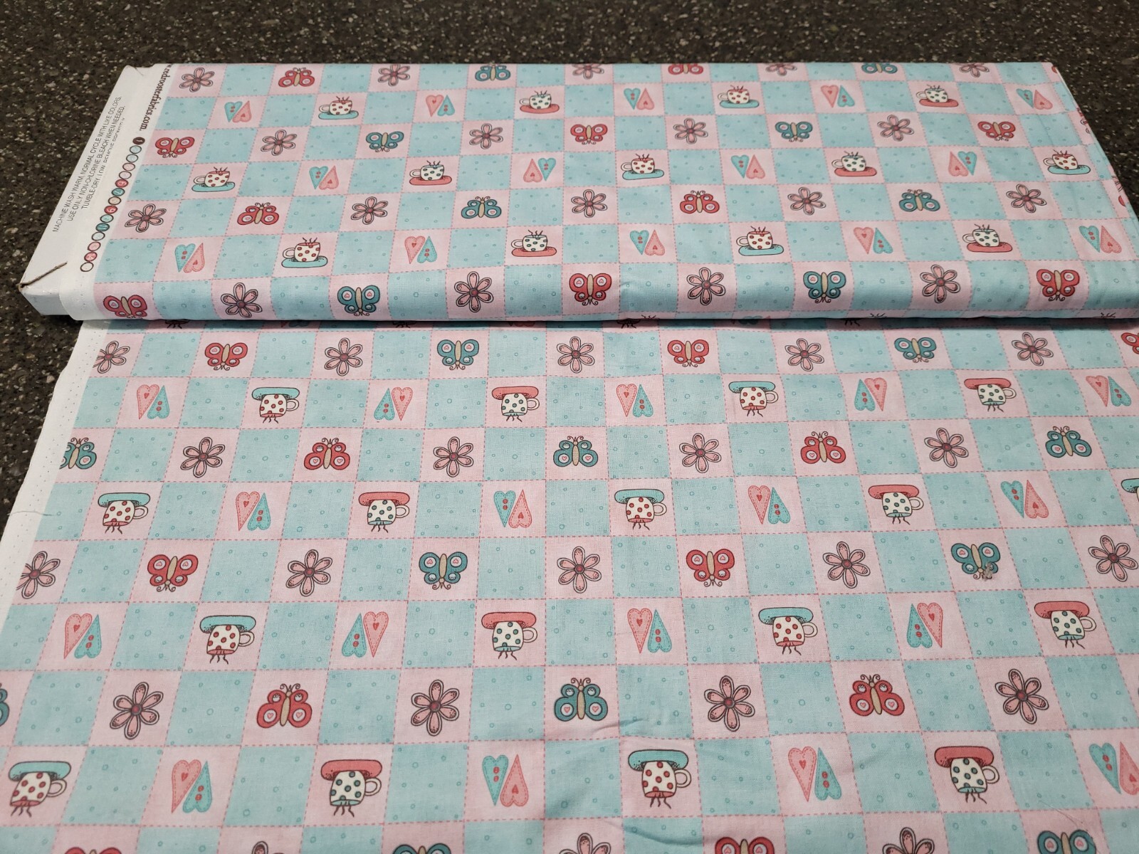 Nice People Nice Things BTY Helen Stubbings P&B Textiles Aqua Teal Patchwork