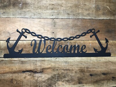 Welcome Sign Over The Door Maritime Themed