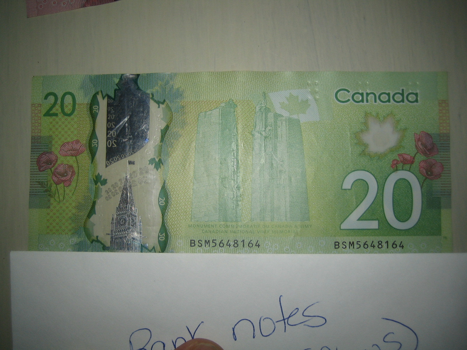 bank bills canada errors