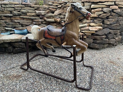 vintage flexible flyer spring rocking horse