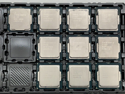 Lot of 10 Intel Core x6 i3-6100T, x3 i3-6100, x1 i3-7100 CPU Processors