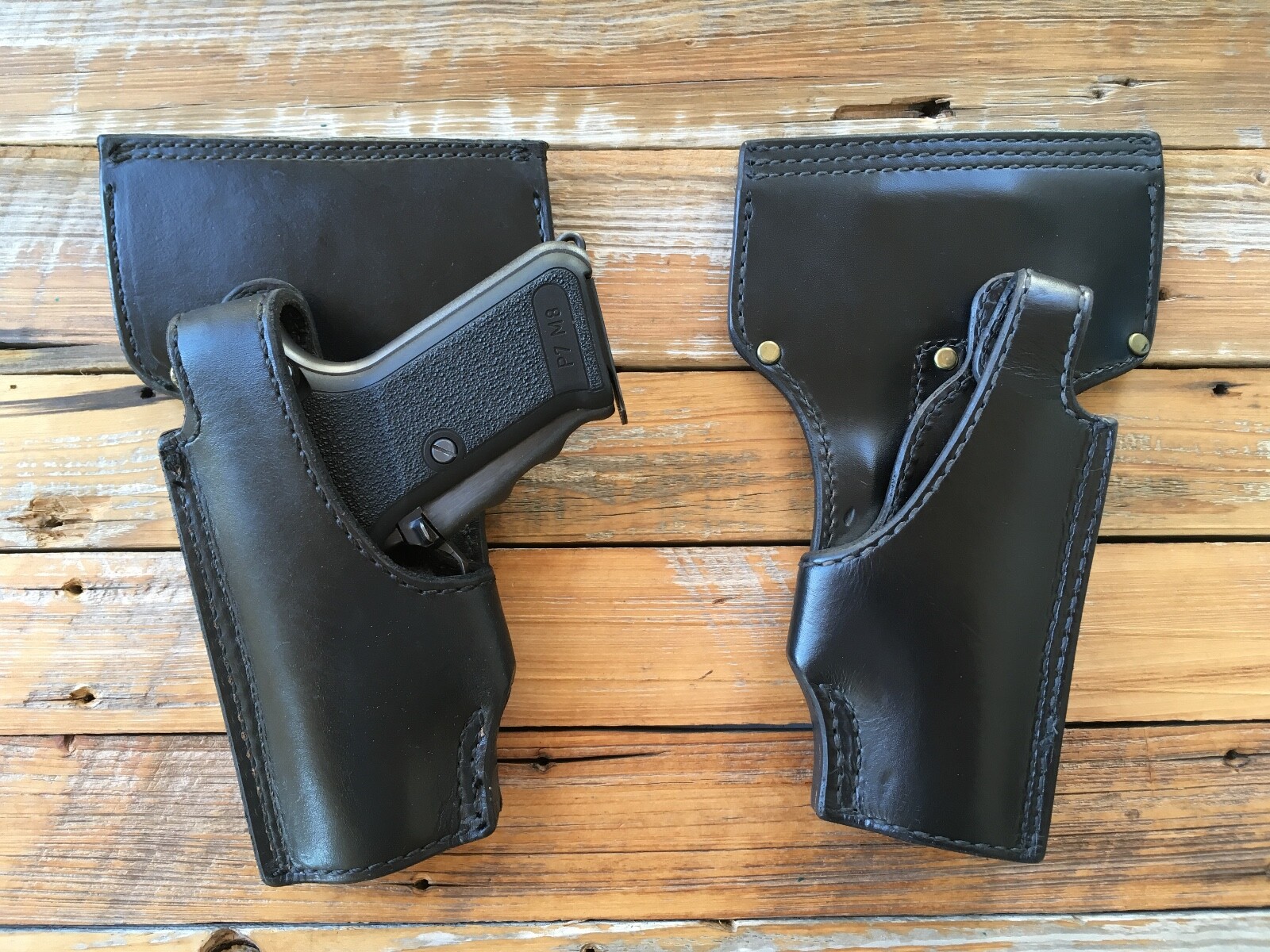Tex Shoemaker NJ 63 Plain Black Police Duty Holster P7M8 Tex Shoemaker NJ 63 Plain Black Police Duty Holster P7M8