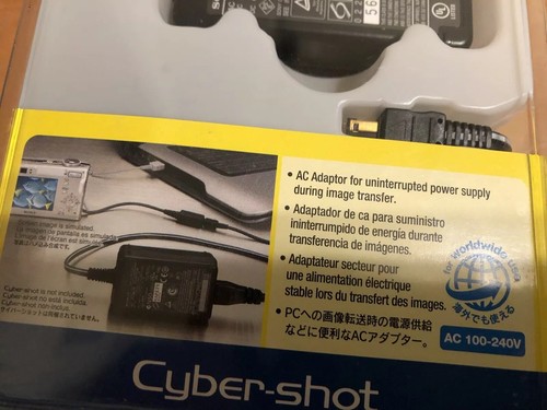 GENUINE SONY CYBER-SHOT AC-LS5K AC ADAPTOR FOR CYBER-SHOT CAMERAS