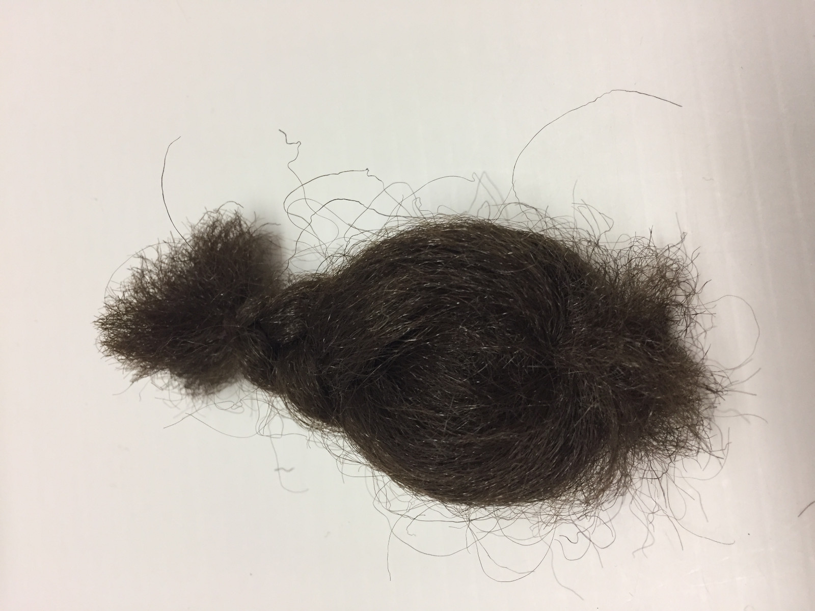 Miniature Brunette Doll wig for Vintage Marionette, Puppet, or Doll