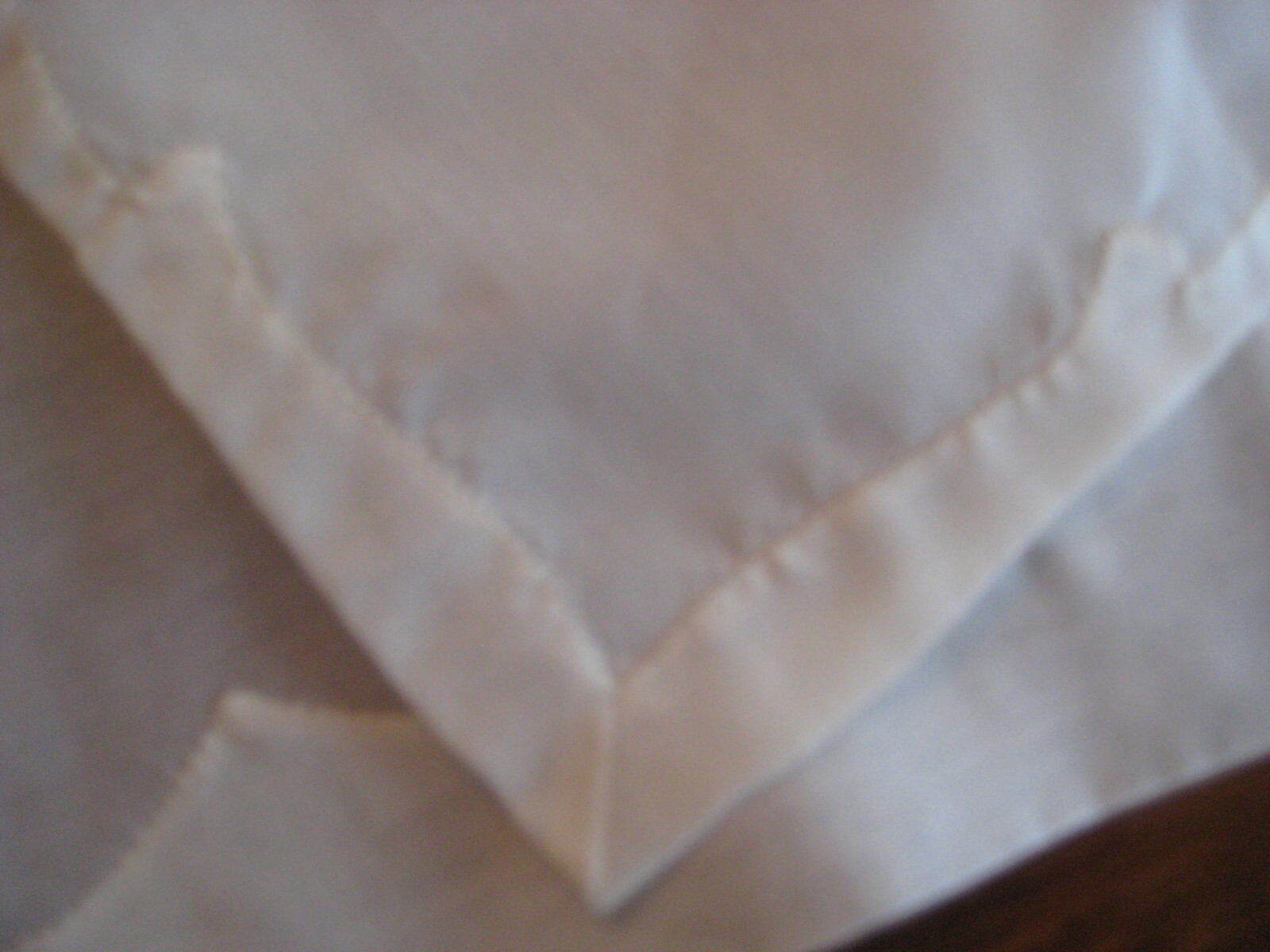 Vtg Banquet Organdy Madeira Embroidered Tablecloth 12 Napkins Applique 102 x 65