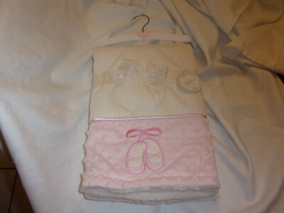 Pink Cream Ivory Minky Bump Dot Sherpa Ballet Shoes