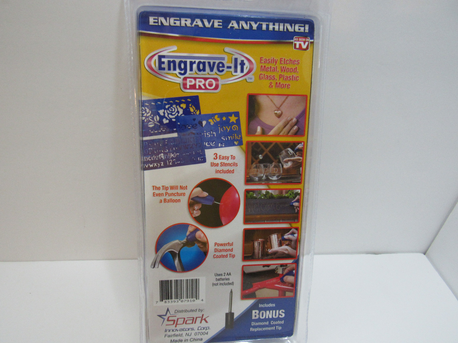 ENGRAVE-IT PRO, AS SEEN ON TV, CORDLESS, REPLACEMENT TIP, STENCILS