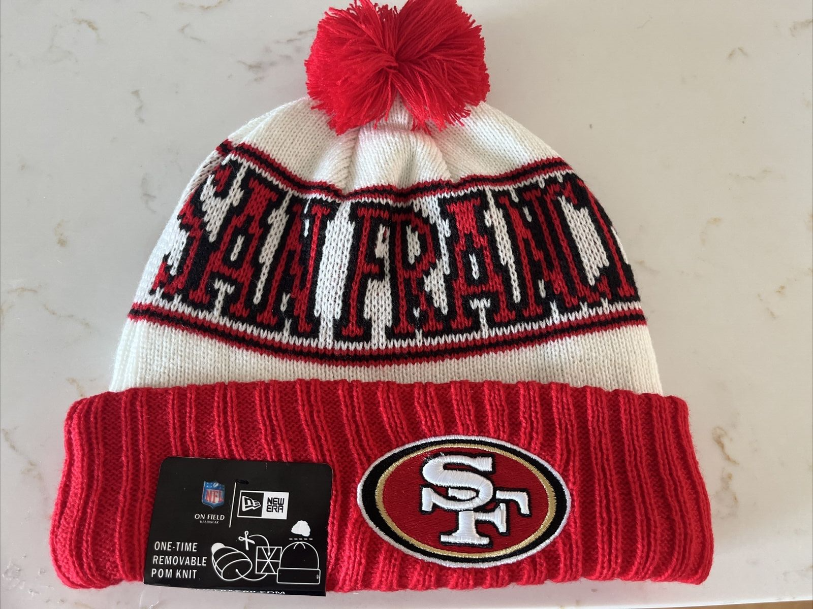 SAN FRANCISCO 49ERS MEN'S ALL OVER CREWNECK SWEATER 2.0