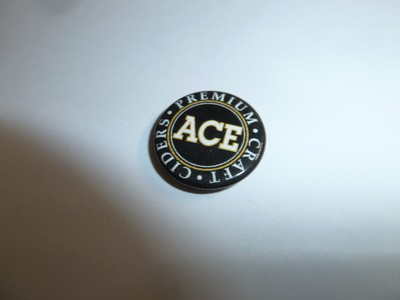 ACE Premium Craft Cider promo pin badge California beer brewery hard apple cider