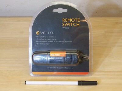 Vello wired - REMOTE CONTROL SWITCH -for Nikon camera, RS-N1 II N1II, new/sealed
