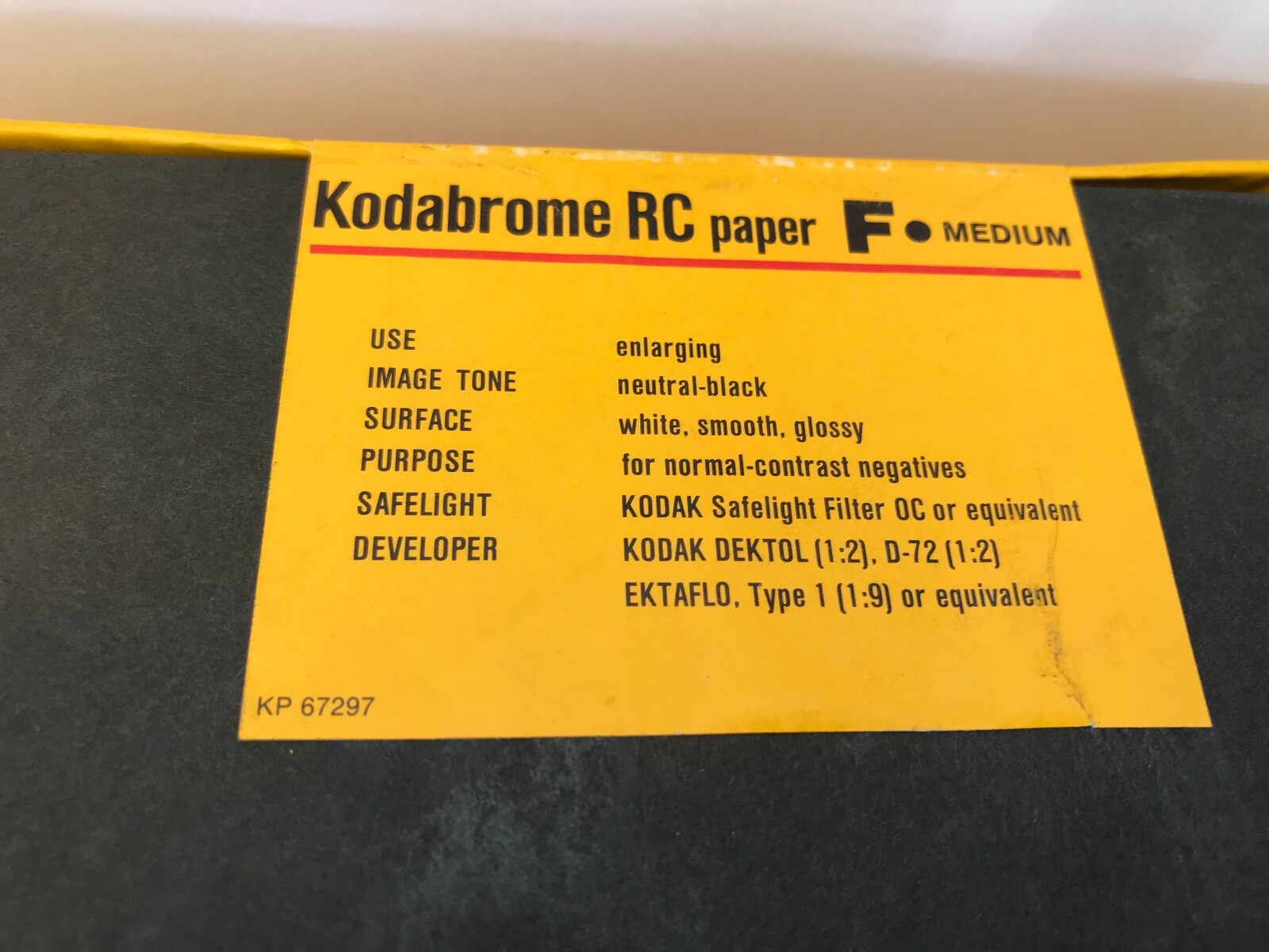 Vintage Kodak Photographic Polycontrast  RC Paper 8 x 10in - 250 Sheets