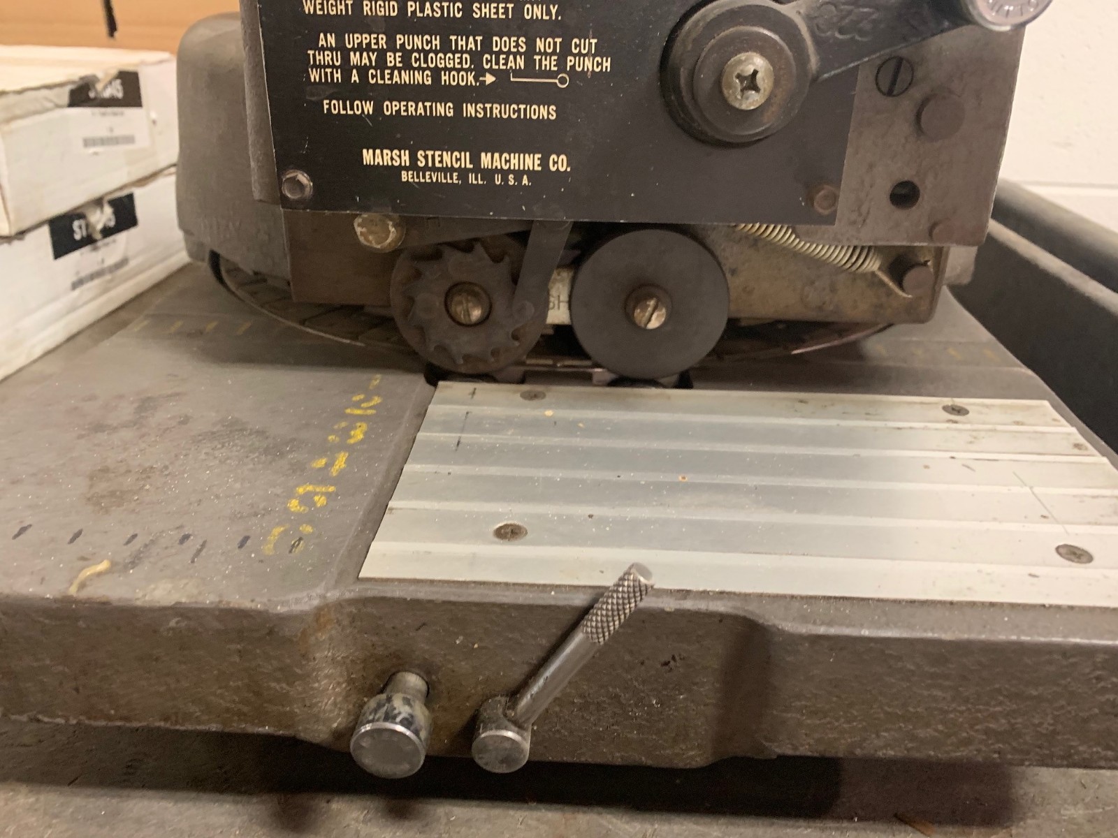 Marsh Stencil Machine Model H, 1/2