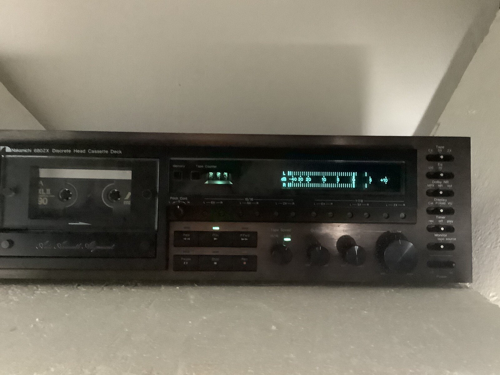 best meter system Nakamichi 680ZX 3 head auto azimuth 2speed deck fully serviced best meter system Nakamichi 680ZX 3 head auto azimuth 2speed deck fully serviced