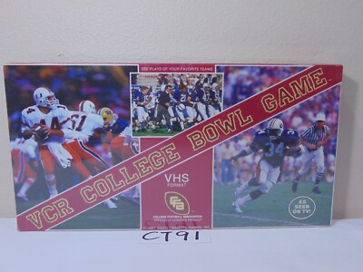 VCR COLLEGE BOWL GAME - NIB SEALED - 1987 - CFA COLLEGE FOOTBALL ASSOCIATION