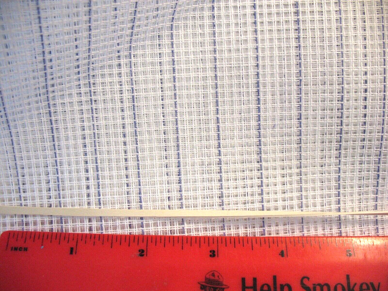 * Large Piece WHITE WASTE CANVAS MESS FABRIC 30.5 x46"