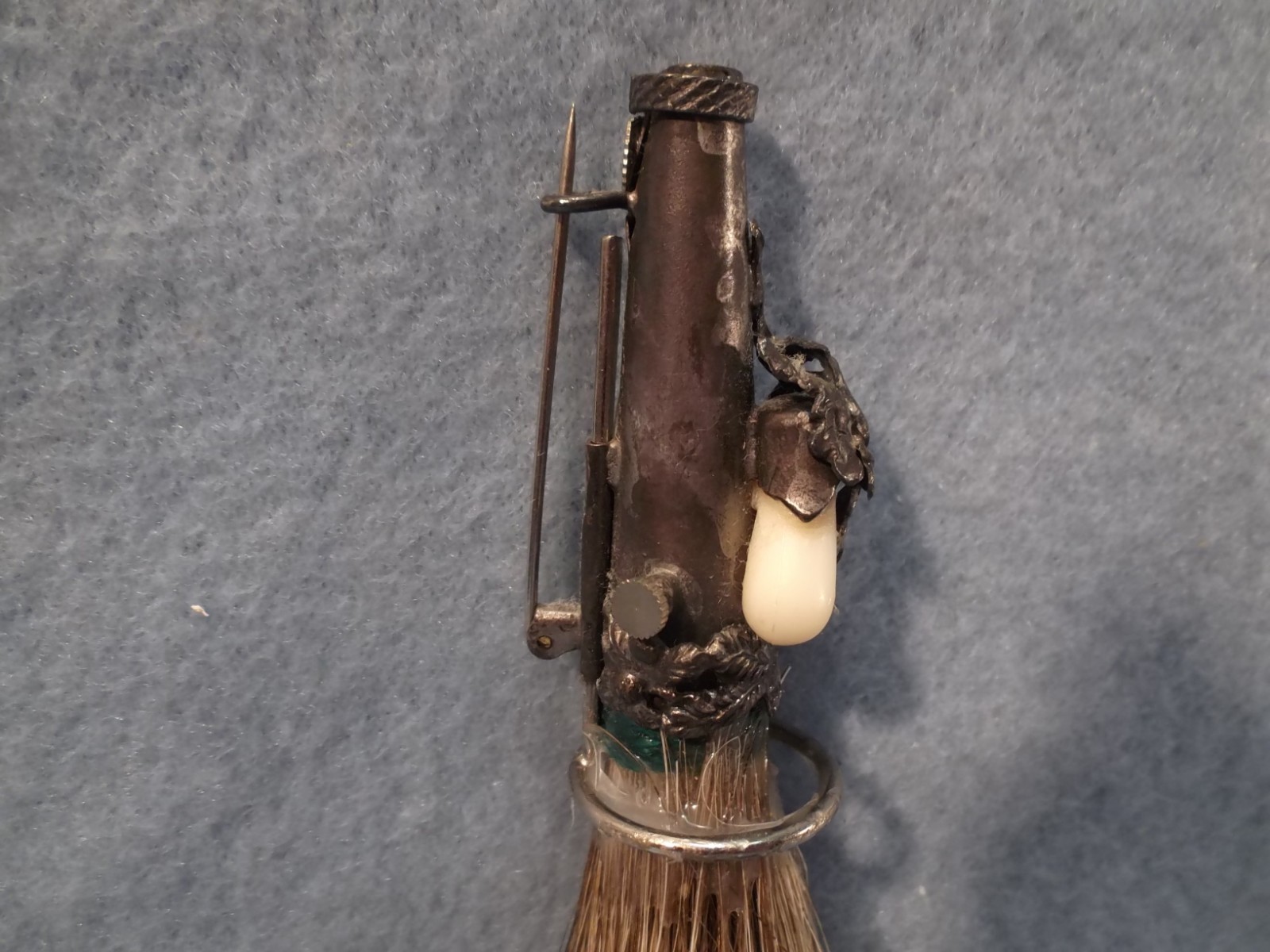 Vintage Kilt Pin Brush-German Silver