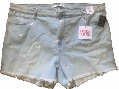 Celebrity Pink The Easy Pull on Jean Short HI RISE THE DOLL Size 26 NWT