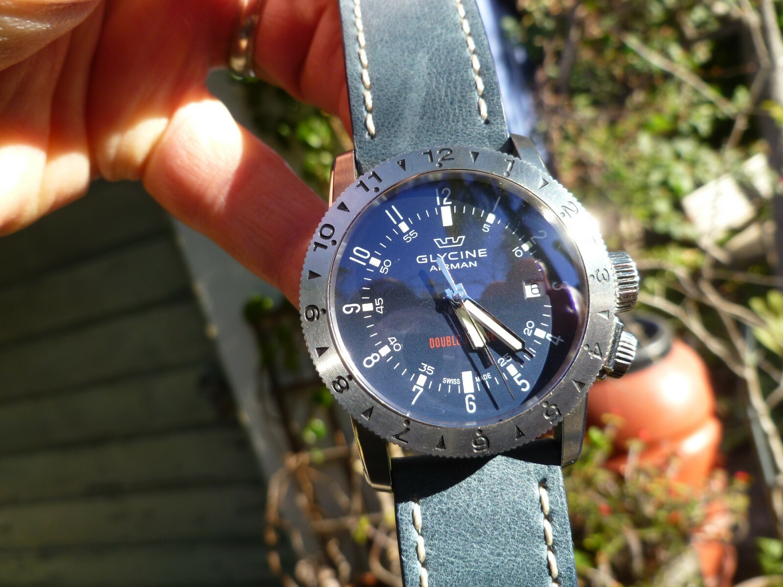 GLYCINE AIRMAN Double Twelve 自動巻き ブラック www.gastech.com.tr