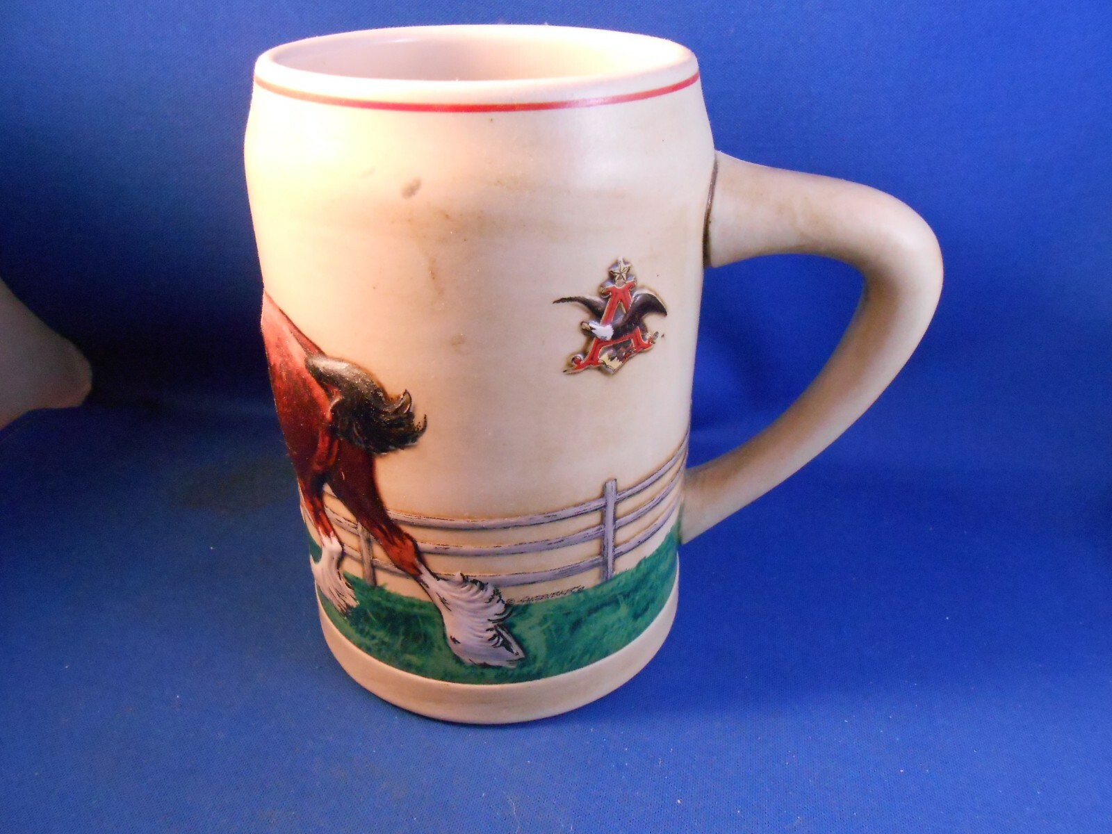 World Famous Budweiser Clydesdale Mare & Foal Stein 5 1/2