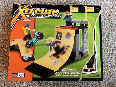 Mega Bloks Xtreme Sports SkateZone Ramp Vintage 2000 #9161 125 Pieces SEALED