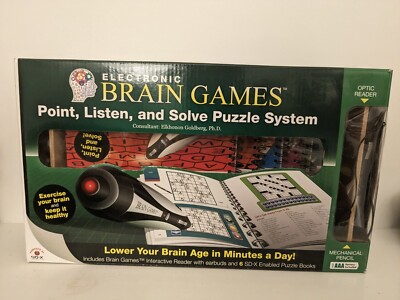 ELECTRONIC BRAIN GAMES AUDIO INTERACTIVE PUZZLE SYSTEM