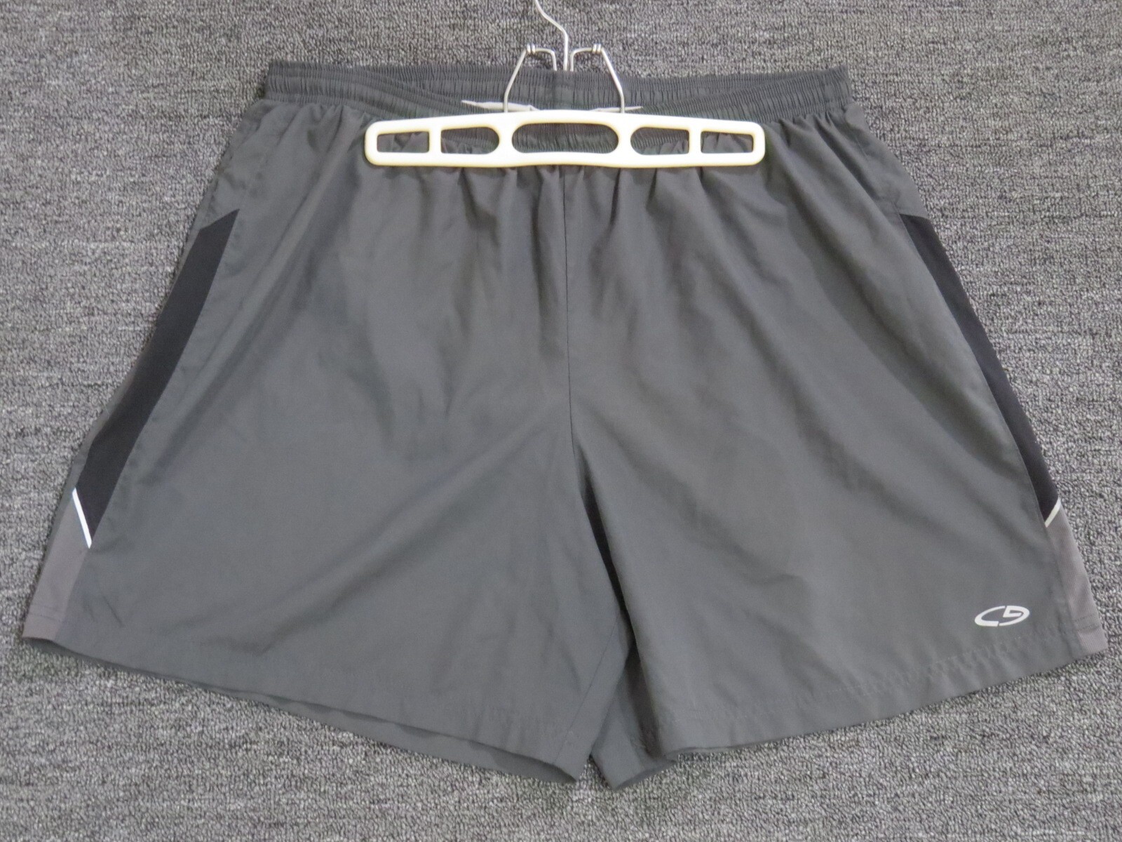 Champion C9 Shorts Womens Size XL Gray with Black Trim Lined