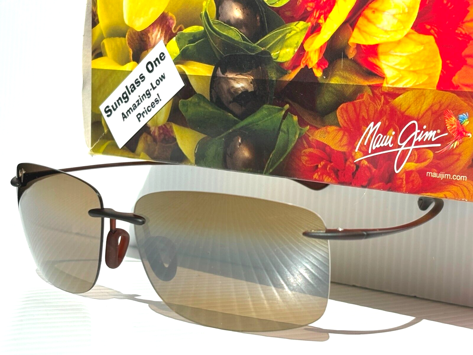 Pre-owned Maui Jim Hema Matte Rootbeer Polarized Hcl Bronze Lens Sunglass H443-26m In Brown