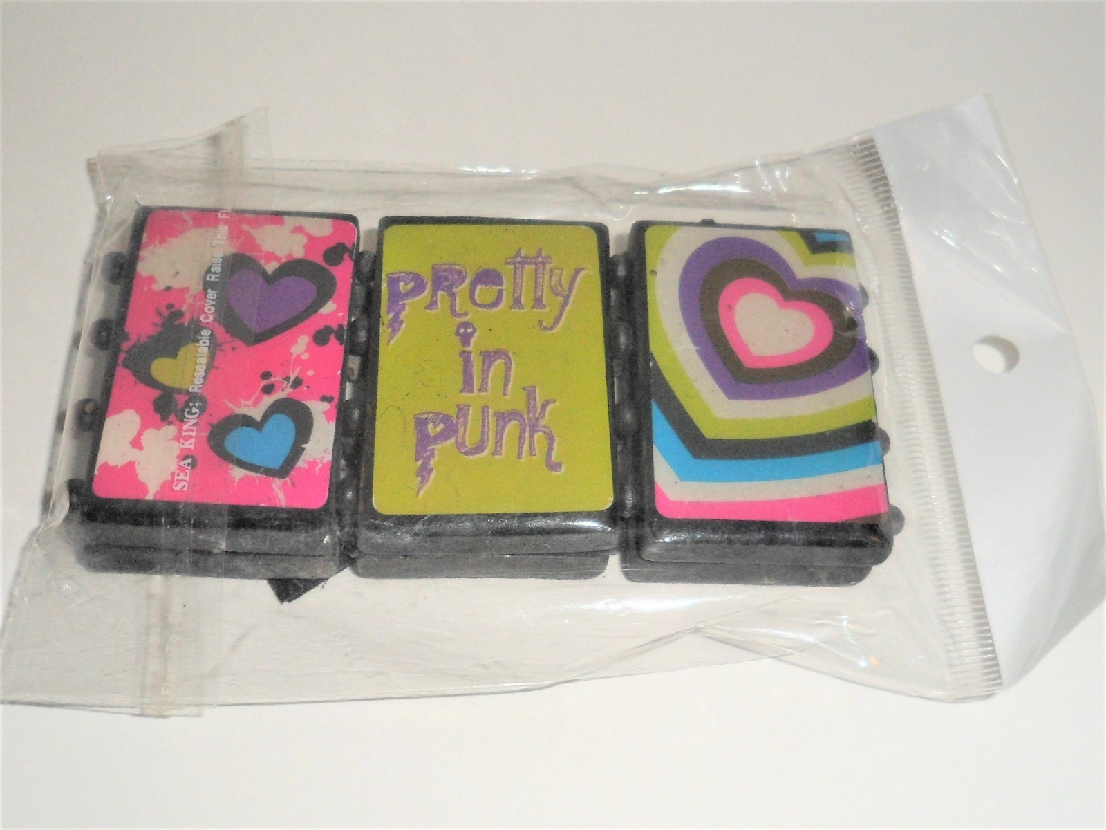 Stretchy Elastic Black Wooden Bracelet Wristband *NEW Punk*