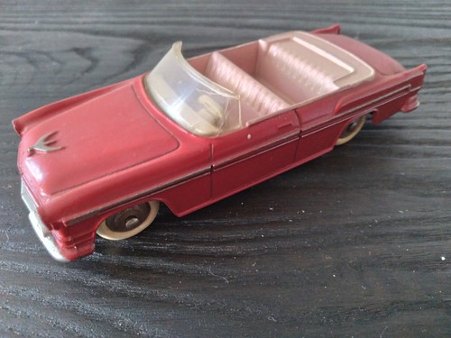 vintage 1955 Dinky Toys 24A Chrysler NEW YORKER Convertible: Red
