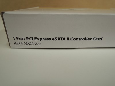 1 Port PCI Express eSATA II Controller Card - StarTech.com - PEXESATA1 - NEW