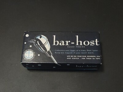 VINTAGE MID CENTURY ANCHOR BAR HOST ALCOHOL LIQUOR JIGGER POURER STAINLESS STEEL