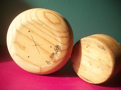 Two Wooden Bowls Crocks