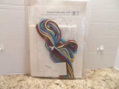 1977 Needlework Plus Crewel Embroidery Kit 