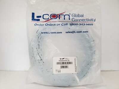 L-COM TRD855HFX-30 HIGH FLEX ETHERNET CABLE SHIELDED 30FT NIB
