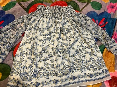 New Max Studio Women s Summer Sheer Floral Blouse Top Medium 