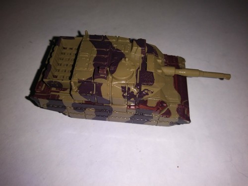Military tank  plastic 1:64-1:66 green and brown camo