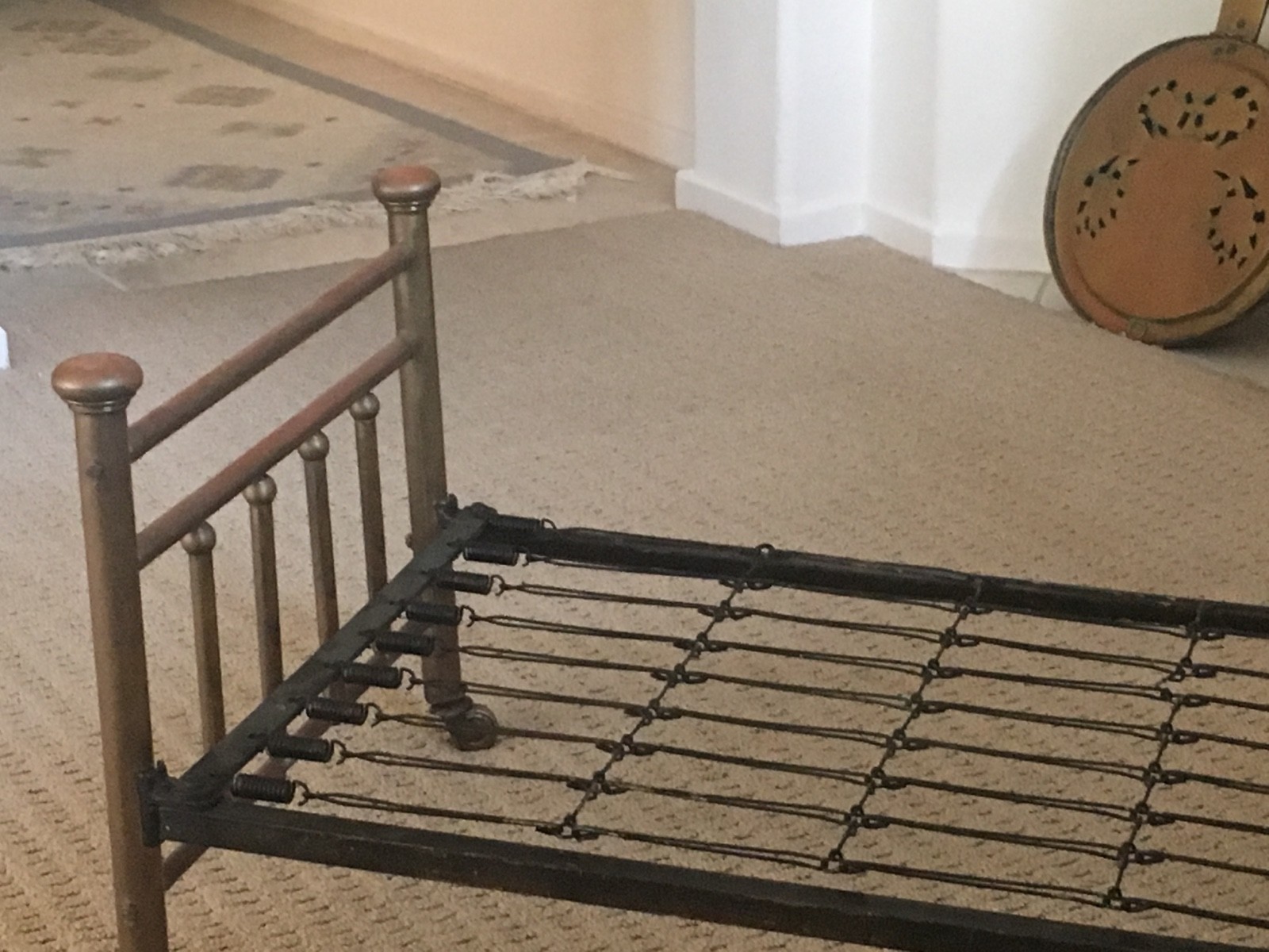 DOLL BED - ANTIQUE - BRASS - GREAT CHRISTMAS GIFT