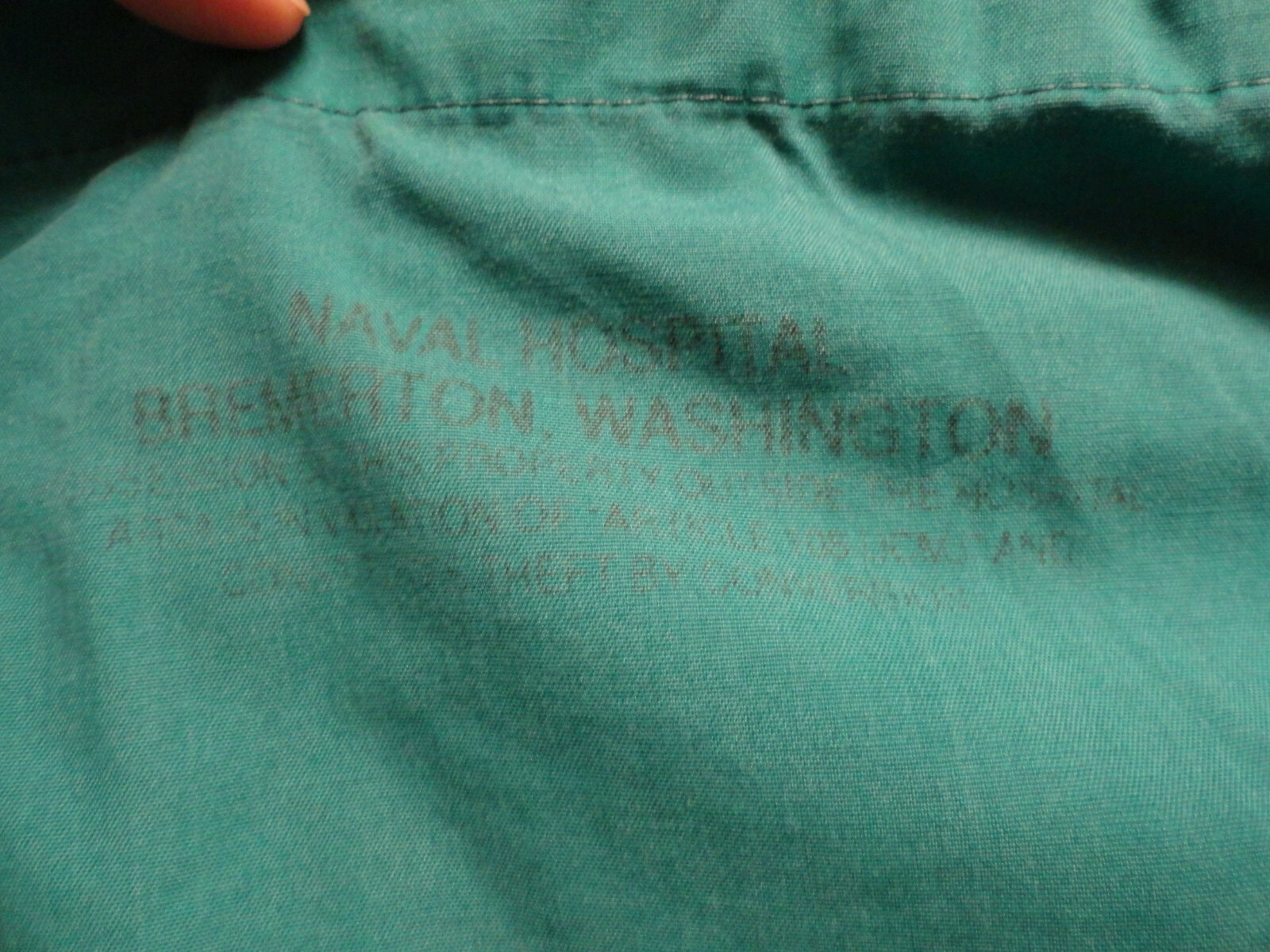 US Military Surplus Hospital Surgical Medical Scrubs Green M Reversible Bottom