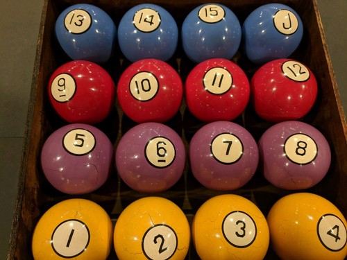 Antique Poker Billiard Balls