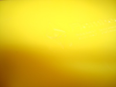 VINTAGE 1950's FLAMBEAU WARE YELLOW PLASTIC RECIPE BOX