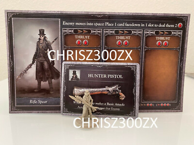 Bloodborne The Board Game CMON Kickstarter Chalice Rifle Spear Hunter Figure