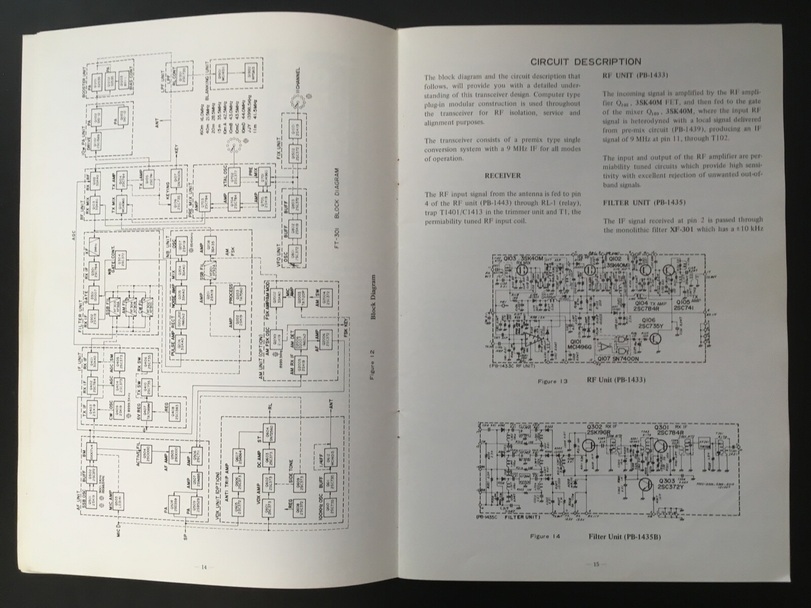 YAESU FT-301 Instruction Manual With Schematics 48 Pages Including Service Info