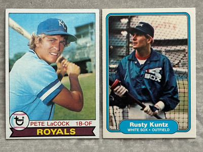 PETE LACOCK & RUSTY KUNTZ Baseball's Dirtiest Funniest Names Real Trading Cards!
