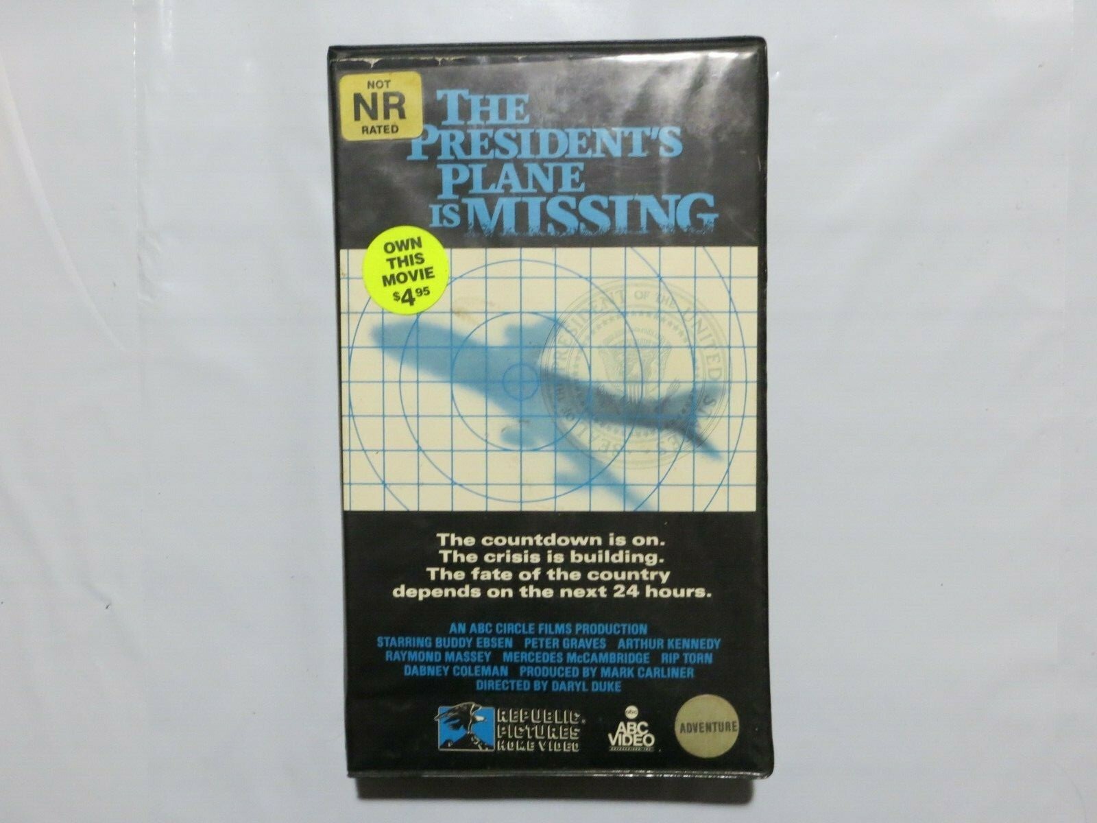 The President's plane Is Missing VHS BUDDY EBSEN 1973 TV