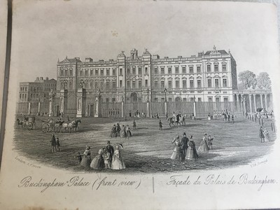 London J.T. Wood Steel Line Engravings London Possibly 1850s Lot of 12 Cards