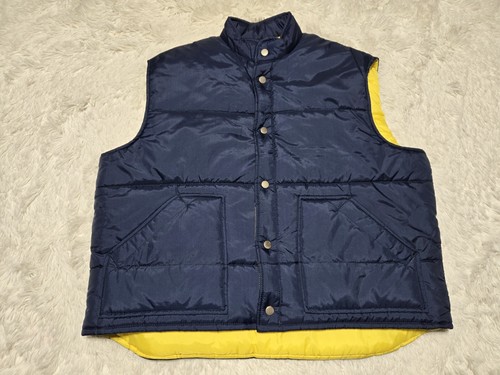 【別倉庫からの配送】 Puffer Ward Montgomery Retro 70s Vest Unisex Blue/Yellow XL ジャケット・アウター