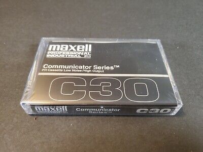 Maxel C30 Communicator Series Audio / Computer Cassette Tape - NOS / Sealed