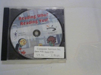 Reading Who Reading You PC MAC CD learn to read wordsdisc only