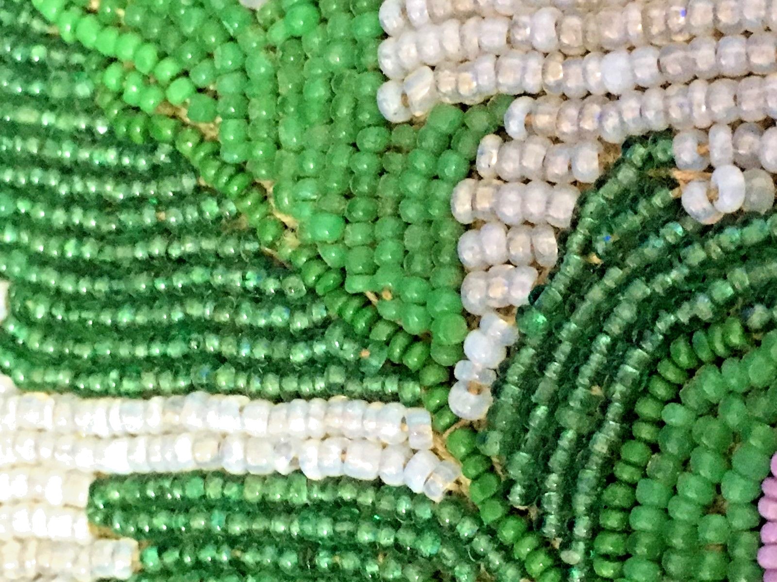 indian beaded bag, very old,